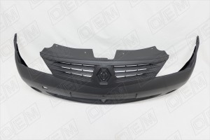 Бампер передний Renault Logan 1 2004-2009, под покраску OEM0162 OEMPARTS
