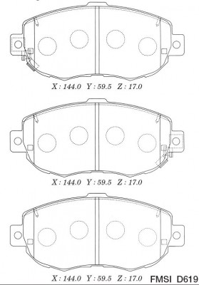 Колодки тормозные дисковые пер. Lexus IS D2126M D2126M MK KASHIYAMA