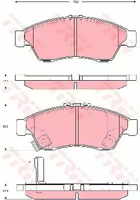 GDB3290 875 01=D9042-01 !колодки дисковые п.\ Suzuki Liana 1.3i/1.6i/1.6 &4WD 01 GDB3290 TRW