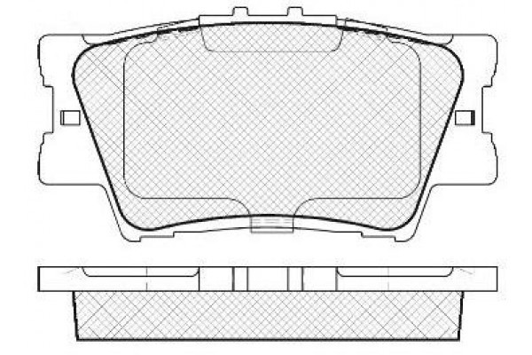 Колодки тормозные дисковые задние Toyota Camry 06 AN-733K AN-733K AKEBONO