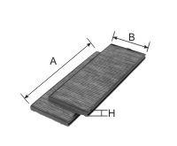 Фильтр салона угольный AG1632KCFC AG 163 2K CFC GOODWILL