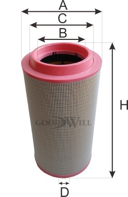 Фильтр воздушный (внешний) AG 1020 GOODWILL