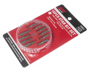Набор бит 1/4" TORX Т7-Т40 10 предметов в боксе JTC JTC-5361 JTC TOOLS