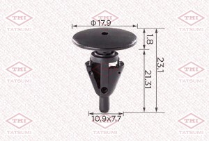 Клипса автомобильная [упаковка 10 штук] TOYOTA/LEXUS TJB1415 TJB1415 TATSUMI
