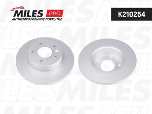 Диск тормозной (серия PRO с антикоррозионным покрытием) OPEL ASTRA 98-/MERIVA 03 K210254 MILES