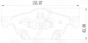 Колодки торм. Honda Civic IX (12-) диск. перед. (PF 4228) PF 4228 TRIALLI