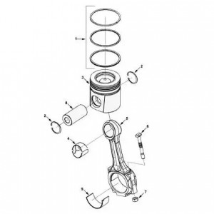Кольцо поршн КАМАЗ Камминз ISLe (к-т на цил.) (4955651) (Haffen) 0340 HAFFEN