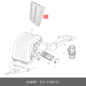 Фильтр воздушный CHERY Tiggo OE T21-1109111 CHERY