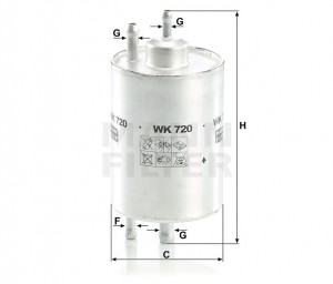 MB W202/203/208/209/210/463... WK720 MANN FILTER