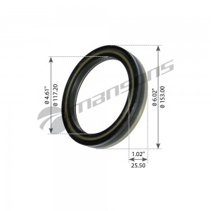 Уплотняющее кольцо, ступица колеса ((117.6x152.4x25.4)) замена для GR313 GR167 MANSONS