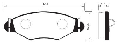 Колодки тормозные PEUGEOT 206/206SW 01(-ABS) передние SP1179 SP1179 SANGSIN