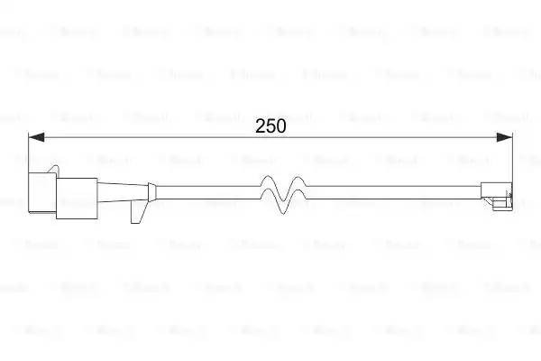 датчик износа колодок! задних L=250mm\ Iveco Daily IV 06> 1 987 474 574 BOSCH