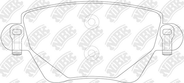 Колодки тормозные FORD Mondeo (00-07) JAGUAR X-Type RENAULT Kangoo (01-09) задни PN0194 NIBK