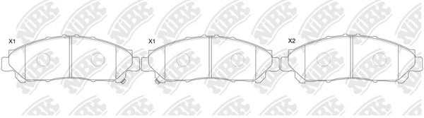 PN1861-NIBK колодки дисковые задние!\ Toyota GranAce/Hiace/Quantum 19> PN1861 NIBK