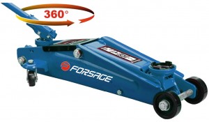 Домкрат  подкатной 3,0т (130-410мм) с вращающейся ручкой /FORSAGE/ FT83003C FORSAGE TOOLS