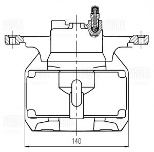 Суппорт тормозной передний правый d=60 мм CF 206902 TRIALLI