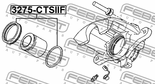 Ремкомплект суппорта передний CADILLAC SRX 3275-CTSIIF 3275-CTSIIF FEBEST