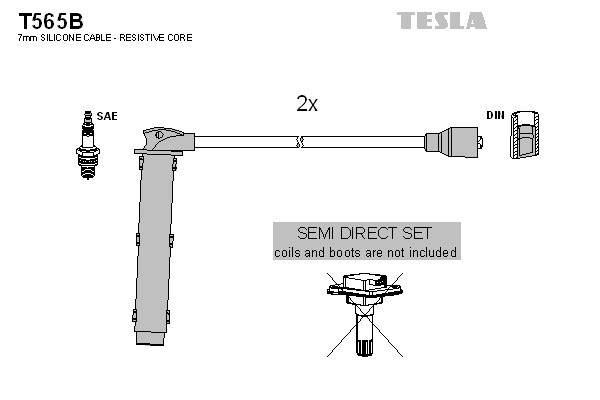 к-кт проводов!\ Rover 25/45/75 1.4-1.8i 00> T565B TESLA