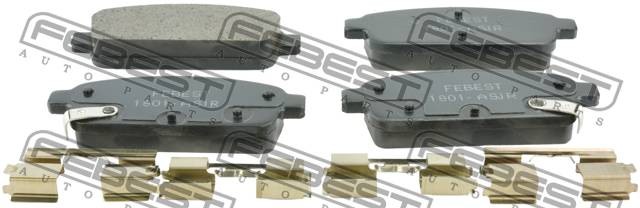 Колодки задние OPEL ASTRA J 2010-2015 1801-ASJR 1801-ASJR FEBEST