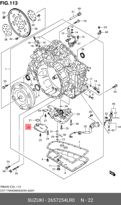 Фильтр акпп 26572-54LR0 26572-54LR0 SUZUKI