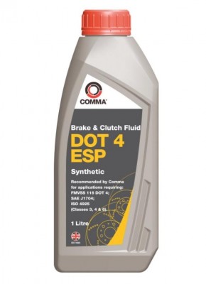 COMMA DOT 4 ESP BRAKE FLUID (1L) жидкость тормозная! DOT 4 ESP\ BF4ESP1L COMMA