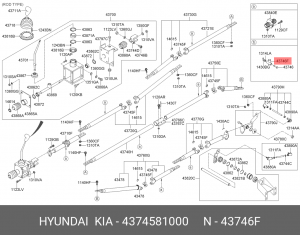 Крестовина кулисы AERO (пр-ль HSCO) 4374581000 HYUNDAI KIA
