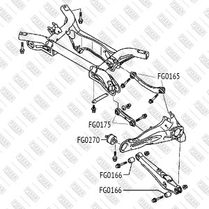 Сайлентблок рычага MITSUBISHI Outlander 06- FG0270 FG0270 FIXAR