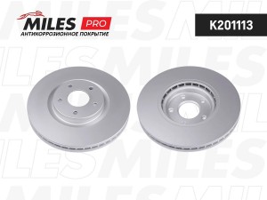 Диск тормозной (серия PRO с антикоррозионным покрытием) NISSAN QASHQAI 07-/RENAU K201113 MILES