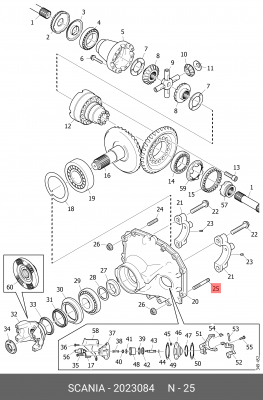 Шпилька M16x65 2023084 SCANIA