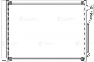 Радиатор кондиц. для ам BMW 5 (F10) (09-) 2.0i M,A (LRAC 2626) LRAC 2626 LUZAR