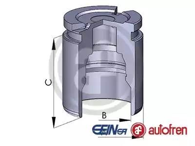 поршень суппорта ! d.41\ Audi A4 04>, Skoda Octavia 04> D02593 AUTOFREN SEINSA