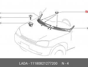 облицовка винта!\ Lada 1118 11180-8212772-00 LADA VAZ
