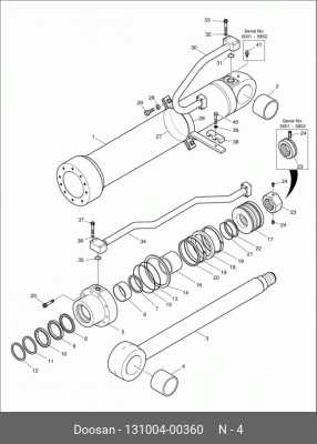 131004-00360 Втулка 110-00096 131004-00360 DOOSAN