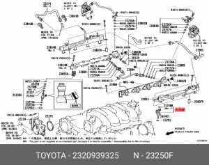 ФОРСУНКА ТОПЛИВНАЯ 23209-0V02002 23209-39325 23209-39325 TOYOTA