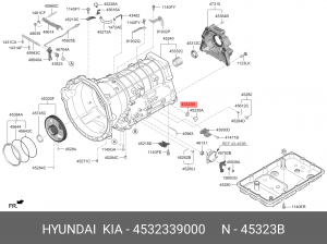 уплотнительное кольцо!\Hyundai 4532339000 HYUNDAI