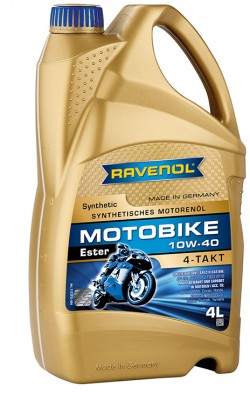 Масло моторное для 4-х тактных двигателей RAVENOL ESTER 4T 10W40 п/синт.4л 1172112-004 RAVENOL