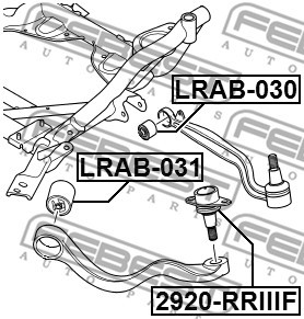Сайлентблок переднего рычага LRAB-031 LRAB-031 FEBEST