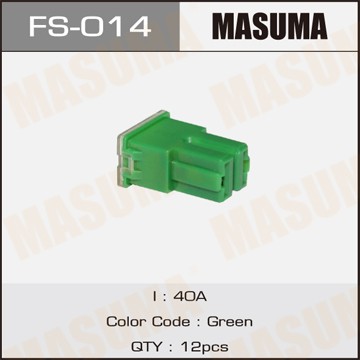 предохранитель силовой! тип 'мама' 40A зеленый\ FS-014 MASUMA