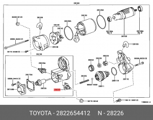 Группа контактная стартера 28226-54412 28226-54412 TOYOTA