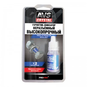 Фиксатор резьбы сильной фиксации 6мл AVS CRYSTAL A78357S AVS