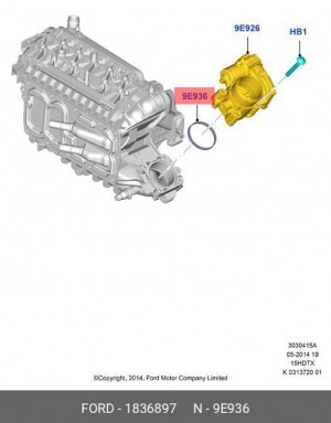 ПРОКЛАДКА 1 836 897 FORD