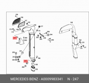 Амортизатор A 000 998 33 41 MERCEDES BENZ