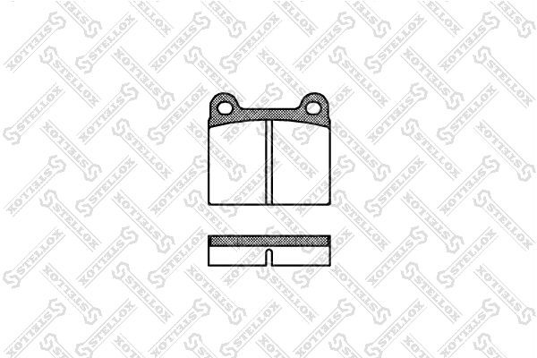 006 00=FO460283 !колодки дисковые з.\ Opel Senator 2.0-3.0 <87,Volvo 240/260 2.0 017-000-SX STELLOX