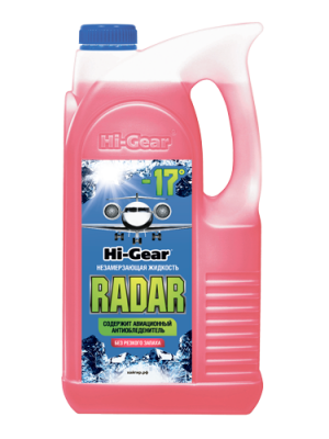 жидкость cтеклоомывающая! Hi-Gear RADAR -17°C, 4л\ HG5689N HI GEAR