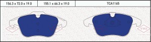 Колодки тормозные дисковые передние FORD Galaxy/S-Max 06-LAND ROVER Freelander 0 TCA1165 TATSUMI