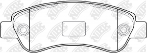 Колодки задние (FIAT DUCATO, CITROEN JUMPER, PEUGEOT BOXER (250)) PN0475 PN0475 NIBK