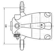 Суппорт торм. BMW 3 E90 (05-)/1 E81/E87 (04-) зад. прав. d=40мм (т/с TRW) (CF 08 CF084725 TRIALLI