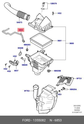 ШЛАНГ FORD 1355082 FORD