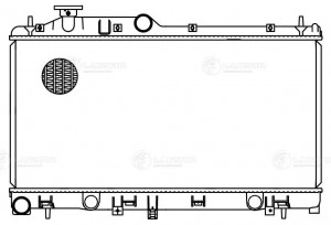 Радиатор охл. для а/м Subaru Forester S12 (08-) 2.0i/2.5i MT LRc2212 LRC2212 LUZAR