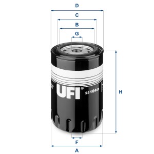 Фильтр масляный 23.164.03 UFI